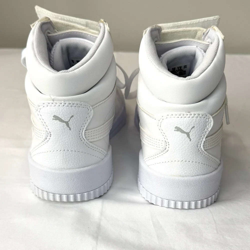 PUMA Women's Carina Mid Sneaker White 7.5 - Picture 6 of 13
